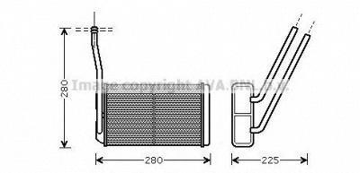 AVA QUALITY COOLING au6195 -  Теплообменник, отопление салона
